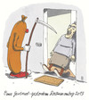 Cartoon: rosenmontag (small) by Andreas Prüstel tagged karneval,rosenmontag,tod,oma,cartoon,karikatur,andreas,pruestel