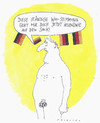 Cartoon: sackgang (small) by Andreas Prüstel tagged fußballweltmeisterschaft,brasilien,fans,nationalismus,patriotismus,fahnen,stimmung,cartoon,karikatur,andreas,pruestel