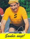 Cartoon: sauber (small) by Andreas Prüstel tagged tour,de,france,gelbes,trikot,doping,louis,funes,cartoon,collage,andreas,pruestel