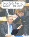 Cartoon: schmitz wowereit (small) by Andreas Prüstel tagged berlin,wowereit,schmitz,bürgermeister,staatssekretär,schwarzgeld,steuerflucht,mitwisserschaft,collage,cartoon,andreas,pruestel