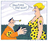 Cartoon: sensitiv (small) by Andreas Prüstel tagged sensitiv,blindheit,blindenbinde,bvb,dortmund