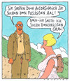 Cartoon: sommerliches missverständnis (small) by Andreas Prüstel tagged missverständnis,suche,begegnung,geschlechter,sommer