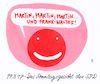 Cartoon: sonntagsgesicht (small) by Andreas Prüstel tagged spd,sonderparteitag,neuer,parteivorsitzender,martin,schulz,bundesapräsident,frank,walter,steinmeier,cartoon,karikatur,andreas,pruestel