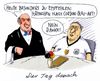 Cartoon: tag danach (small) by Andreas Prüstel tagged fußballeuropameisterschaft,halbfinale,deutschland,frankreich,hahn,hähnchen,cordon,bleu,fan,niederlage,cartoon,karikatur,andreas,pruestel