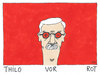 Cartoon: thilo s. (small) by Andreas Prüstel tagged sarrazin spd