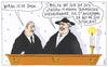 Cartoon: todesursache (small) by Andreas Prüstel tagged tod,todesursache,aufbahrung,sarg,totlachen,nordkorea,trauer,dvd,witwe,cartoon,andreas,pruestel