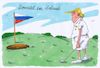 Cartoon: urlauber (small) by Andreas Prüstel tagged usa trumpr russlanaffäre verstärkte ermittlungen urlaug golf cartoon karikatur andreas pruestel