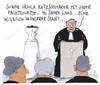 Cartoon: urnenbeisetzung (small) by Andreas Prüstel tagged tod,ableben,trauerfeier,trauerrede,urne,urnenbeisetzung,pastor,trauergemeinde,toilette,pachttoilette,klo,klofrau,cartoon,karikatur,andreas,pruestel