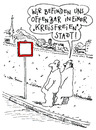 Cartoon: verkehrszeichen (small) by Andreas Prüstel tagged kreisfreiestadt,kreis,quadrat,verkehrszeichen