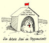Cartoon: wahlkämpfer (small) by Andreas Prüstel tagged spd,wahlkampf,sozi,hund,hundehütte,georg,büchner,cartoon,karikatur,andreas,pruestel