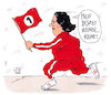 Cartoon: warmlaufen (small) by Andreas Prüstel tagged spd,andrea,nahles,parteivorsitz,abstimmung,parteitag,cartoon,karikatur,andreas,pruestel