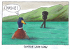 Cartoon: watergoogle (small) by Andreas Prüstel tagged schottland,googlekameras,lochness,nessie,ente