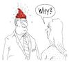 Cartoon: why? (small) by Andreas Prüstel tagged warum,weshalb,why,rätsel,cartoon,karikatur,andreas,pruestel