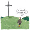 Cartoon: wie spät (small) by Andreas Prüstel tagged christentum,kreuz,uhr,zeit,zeitzeichen,cartoon,karikatur,andreas,pruestel