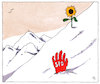 Cartoon: winterbild (small) by Andreas Prüstel tagged winter,scheechaos,umfragewerte,grüne,spd,cartoon,karikatur,andreas,pruestel