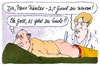 Cartoon: zweigradgrenze (small) by Andreas Prüstel tagged erderwärmung,klimawandel,zweigradgrenze,temperatur,fieber,ärztin,patient,klimakonferenz,paris,un,cartoon,karikatur,andreas,pruestel