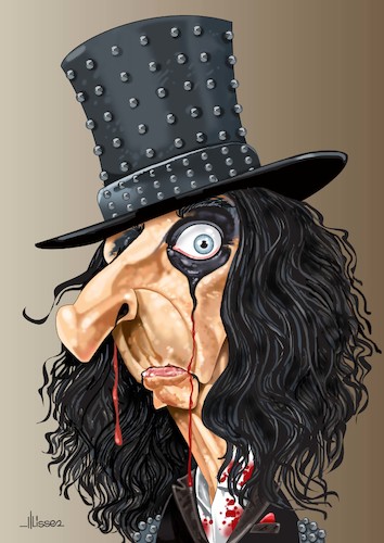 Cartoon: Alice Cooper (medium) by Ulisses-araujo tagged alice,cooper