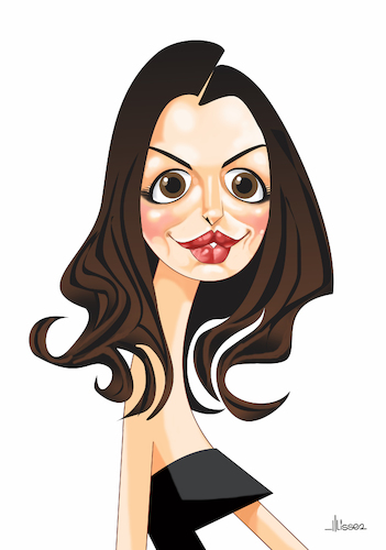 Cartoon: Anne Hathaway (medium) by Ulisses-araujo tagged anne,hathaway