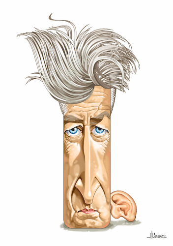 Cartoon: David Lynch (medium) by Ulisses-araujo tagged david,lynch
