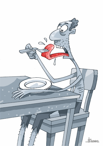 Cartoon: Hunger (medium) by Ulisses-araujo tagged hunger