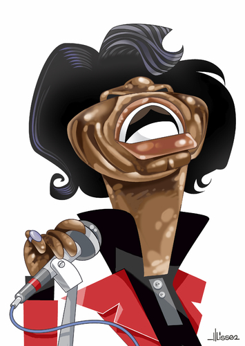 Cartoon: James Brown (medium) by Ulisses-araujo tagged james,brown,funk