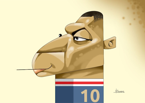 Cartoon: Mbappe (medium) by Ulisses-araujo tagged mbappe