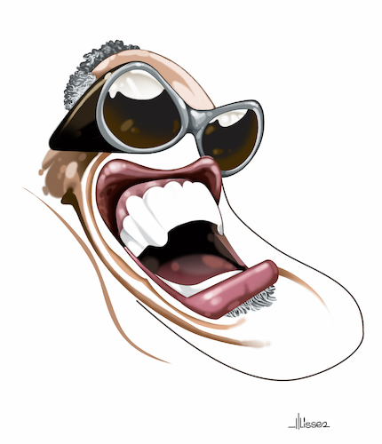 Cartoon: Ray Charles (medium) by Ulisses-araujo tagged ray,charles