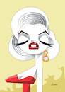 Cartoon: Marilyn Monroe (small) by Ulisses-araujo tagged marilyn,monroe,caricature,cinema