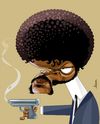 Cartoon: Samuel L. Jackson (small) by Ulisses-araujo tagged samuel,jackson,caricature