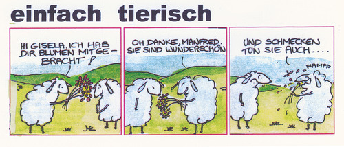 Cartoon: Absolut tierisch! (medium) by Peter Gatsby tagged tierwelt,tierwelt,schnitzel,jägerschnitzel,tiere,hase,restaurant,gastronomie