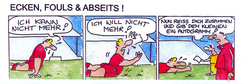 Cartoon: Ecken Fouls u. Abseits (medium) by Peter Gatsby tagged ecken,fouls,und,abseits,ecken,fouls,abseits,fußball,sport