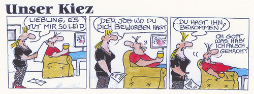 Cartoon: Unser Kiez (medium) by Peter Gatsby tagged menschen