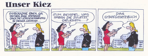 Cartoon: Unser Kiez (medium) by Peter Gatsby tagged menschen