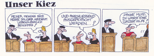 Cartoon: Unser Kiez (medium) by Peter Gatsby tagged menschen