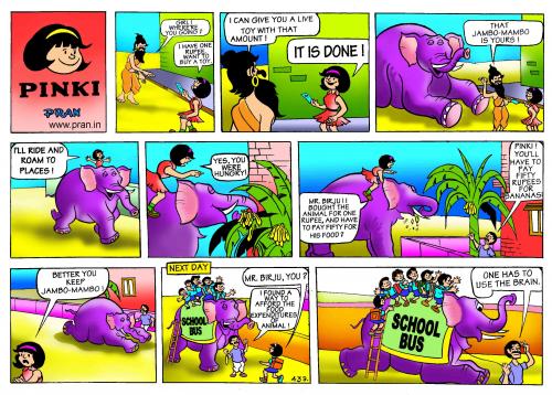 Cartoon: PINKI (medium) by pran tagged pran