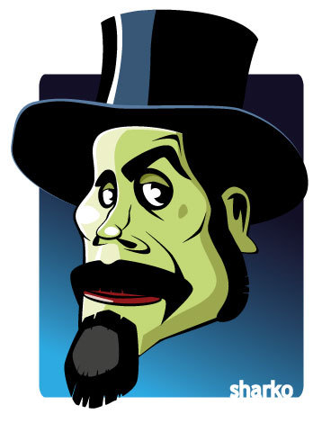 Cartoon: Serj Tankian (medium) by sharko2 tagged serj,tankian