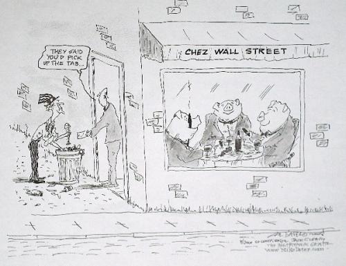 Cartoon: Pigs Pigging Out (medium) by Mike Dater tagged dater,pigs