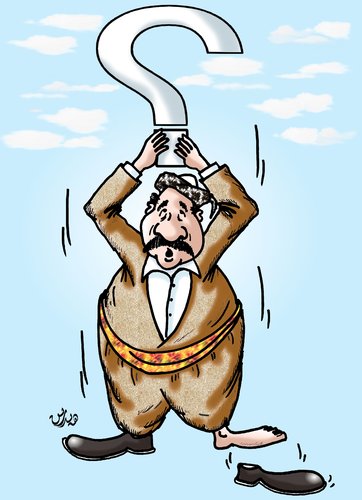 Cartoon: thingummy future of the kurds (medium) by handren khoshnaw tagged kurdistan,kurd,khoshnaw,handren