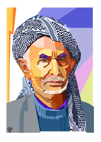 Cartoon: Aziz malarash (medium) by handren khoshnaw tagged handren,khoshnaw