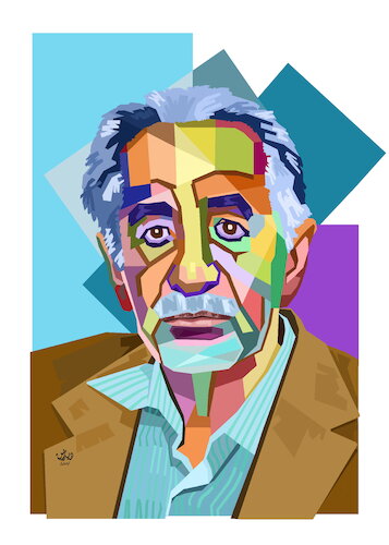 Cartoon: Dr. Aziz Gardi portrait (medium) by handren khoshnaw tagged handren,khoshnaw