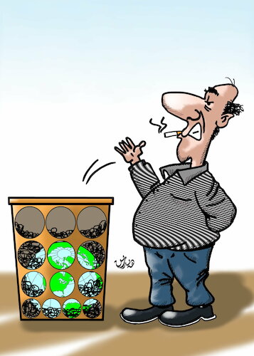 earth day cartoon By handren khoshnaw | Politics Cartoon | TOONPOOL