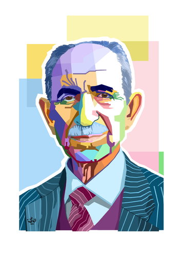 Cartoon: Karim Sharaza (medium) by handren khoshnaw tagged sharaza,karim,khoshnaw,handren,kurd,kurdistan,poet