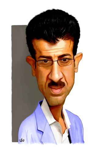 Cartoon: Smko Muhamad (medium) by handren khoshnaw tagged handren,khoshnaw,smko,kurds,kurdistan,journalist