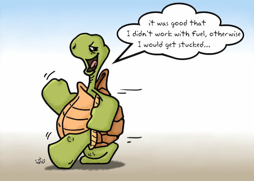 Cartoon: turtle and fuel cartoon (medium) by handren khoshnaw tagged handren,khoshnaw,turtle,fuel,prices,putin,ukraine