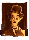 Cartoon: charlie chaplin (small) by handren khoshnaw tagged handren,khoshnaw