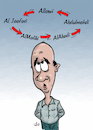 Cartoon: formation of iraqi governments (small) by handren khoshnaw tagged handren,khoshnaw,cartoon,political,iraq,government,wheel