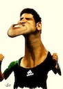 Cartoon: Novak Djokovic (small) by handren khoshnaw tagged handren,khoshnaw