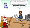 Cartoon: Peinliche Situation (small) by Dino tagged dino,kredit,schufa,bank,sparkasse,nikolaus,weihnachten,advent,ausgaben,kapital,bilanz