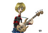 Cartoon: bajista (small) by ernesto guerrero tagged bass music