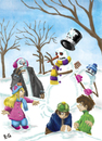 Cartoon: monstruos de nieve (small) by ernesto guerrero tagged monsters,snow